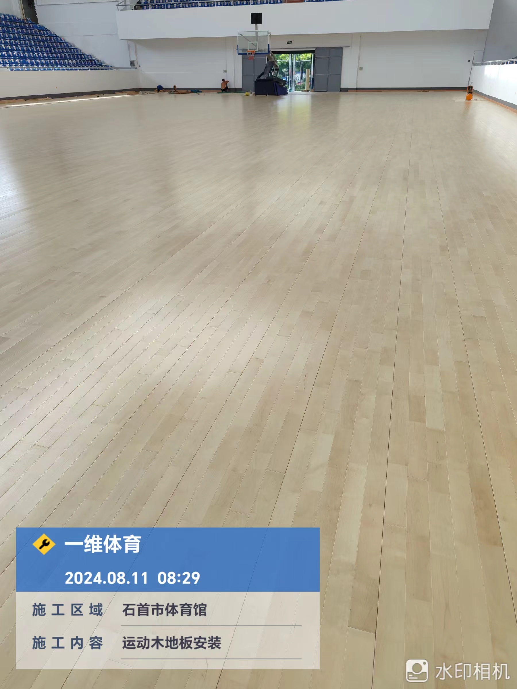 湖北石首體育館木地板安裝項目